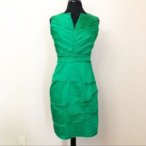 Antonio Melani Clara tiered raw edged sheath dress